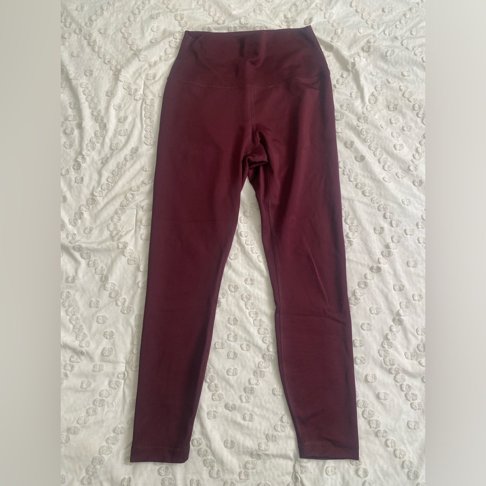 90 degree burgundy leggings